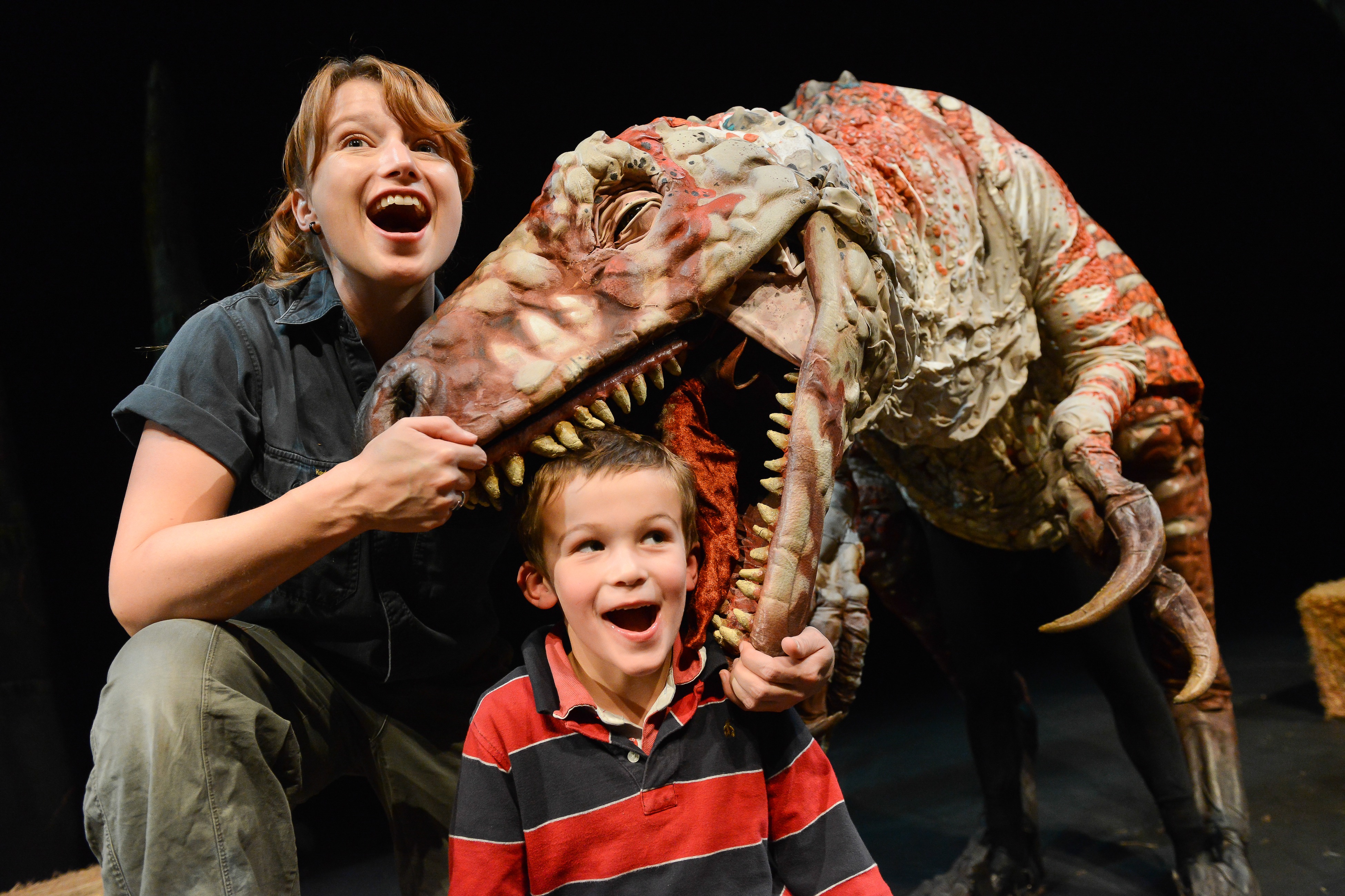 ERTH’s Dinosaur Zoo invites visitors to come face-to-face with life-sized prehistoric puppets