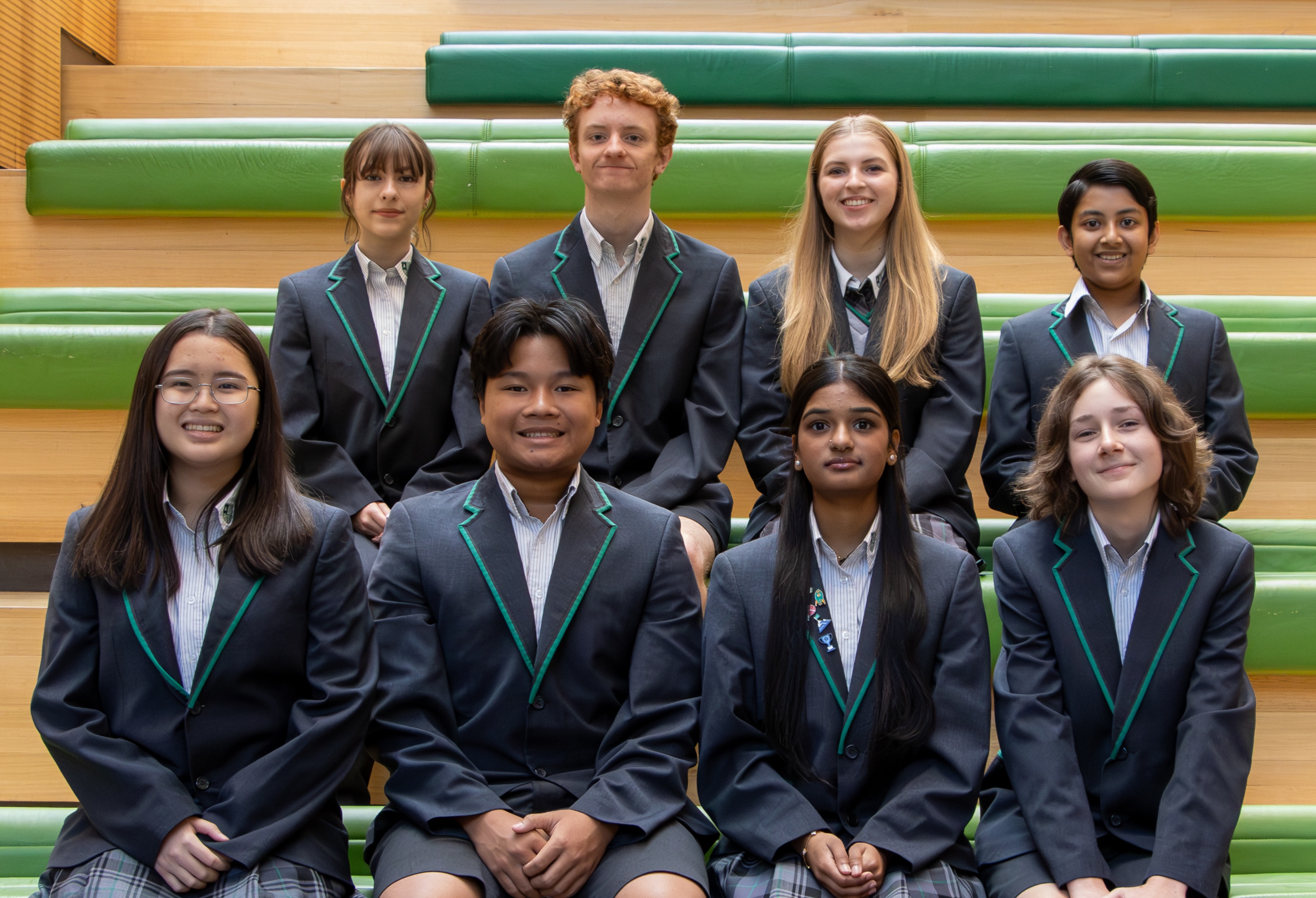 A group of students from Australia in the uniforms