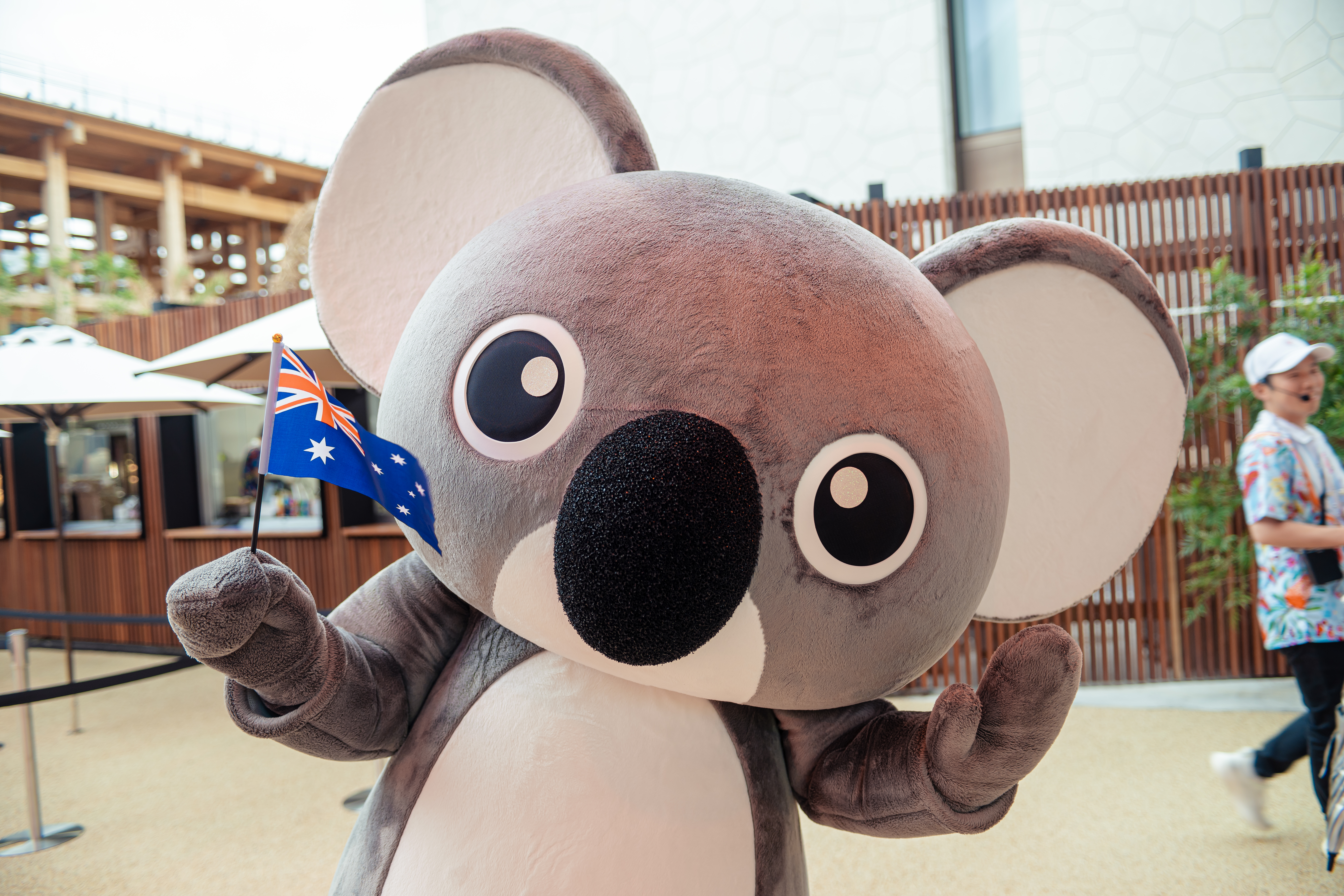 Koko the Koala at the Australia Pavilion