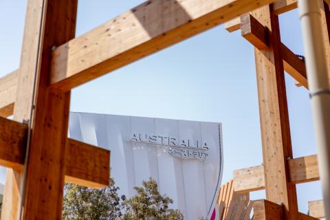 View the Australia Pavilion up close 